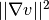 ||\nabla v||^2