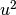 u^2
